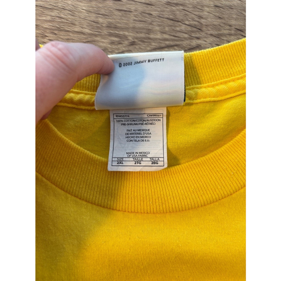Jimmy Buffett Margaritaville Cayman Island Yellow T-Shirt 2XL - Picture 7 of 10